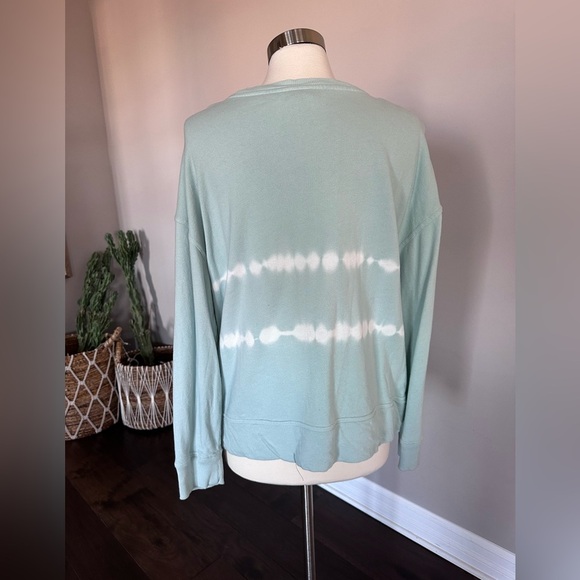 Universal Thread Sweatshirt Cotton Crewneck/Pullover Tie Dye Mint Womens Large - Picture 3 of 8